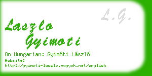 laszlo gyimoti business card